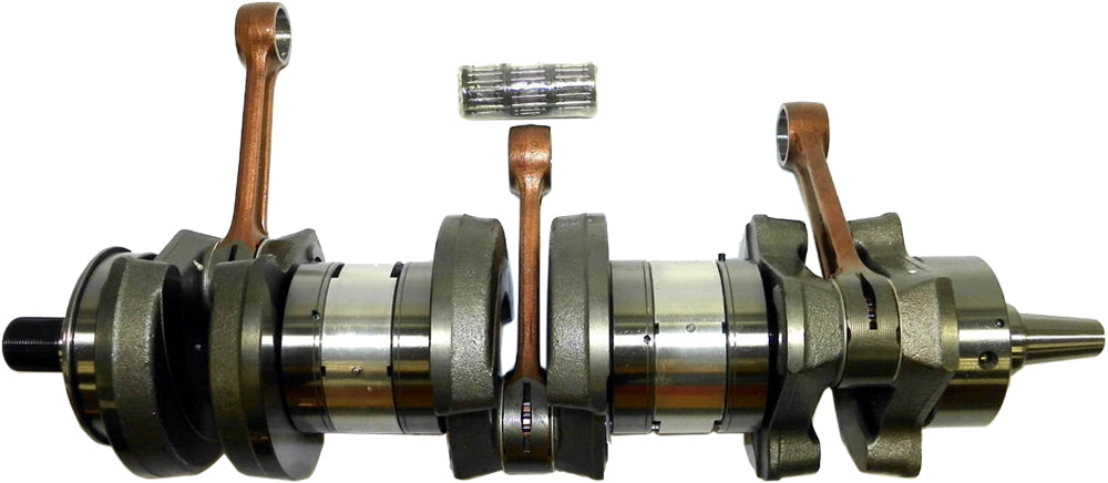 WSM Performance Parts crankshaft for Yamaha 1200/1300R engine, sturdy metal component with precise machining and engine mounting features.