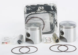 Wiseco Standard Bore Piston Kit SK1281 showing pistons and components for motorcycle engine rebuild.