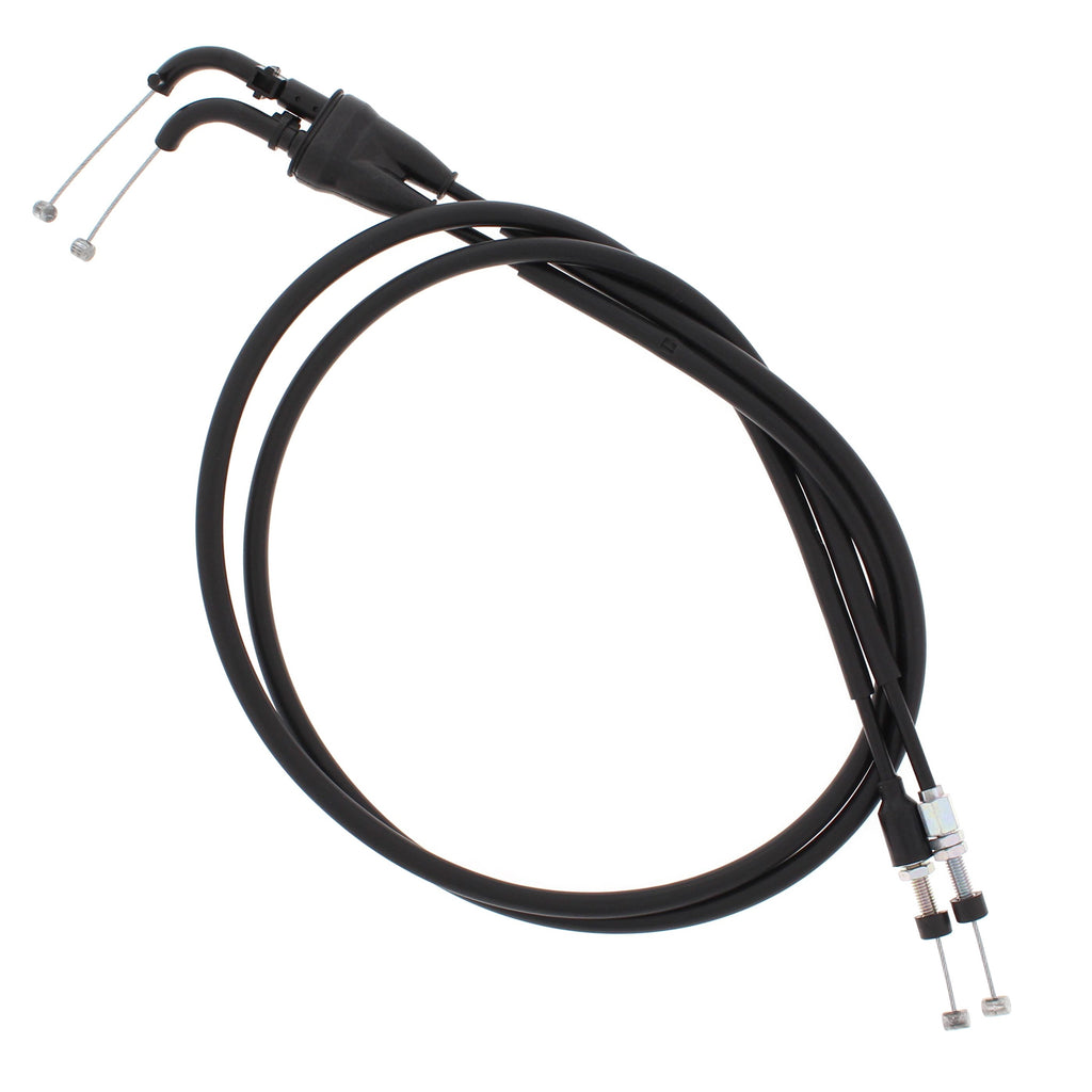 All Balls throttle cable 24-51181 for hydraulic control lines, showing the flexible cable with fittings and protective outer sheath.