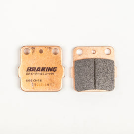 High-performance Braking Brake Pad Set Sintered by Braking, showing the detailed brake pad components and surface texture.