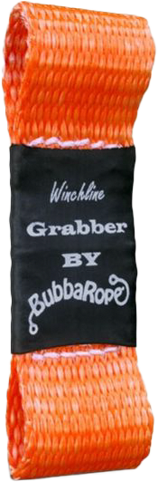 Bubba Rope The Grabber winch line attachment in 1/4 inch diameter, designed for secure winch cable handling and towing.