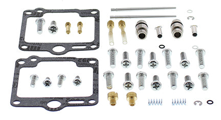 All Balls Bike Carburetor Rebuild Kit 226-1637 for intake and fuel system, includes gaskets and seals, on a white background.