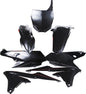 Polisport Plastics black plastic body kit for off-road motorcycles, includes front and side panels with product code 64-90583.