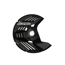 Load image into Gallery viewer, Acerbis black linear front disc cover for Honda, Kawasaki, Sherco, Yamaha motorcycles, showing the protective cover design.