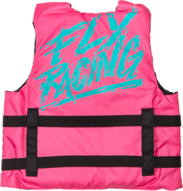 Youth Flotation Vest Neon Pink/Teal