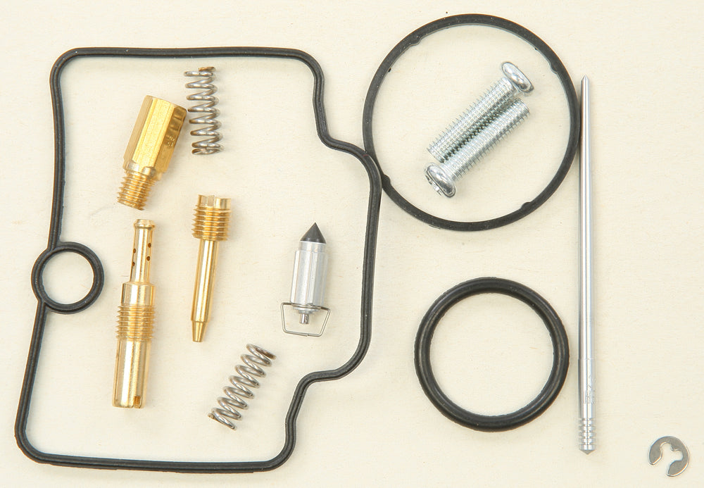 All Balls bike carburetor rebuild kit 226-1257 for intake, carburetor, and fuel system with various gaskets and components.