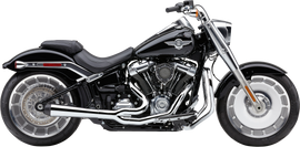 Cobra El Diablo 2-1 chrome motorcycle exhaust with sleek design and polished finish, model Fxdr 18-24 for Harley Davidson.