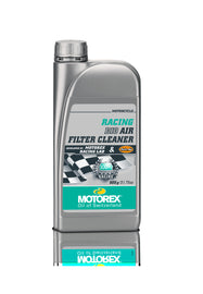 Motorex Racing Bio Air Filter Cleaner 31.75 oz bottle, chemical cleaner for air filters, shown in the image.