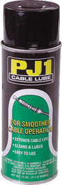 PJ1 Products Cable Lube 11oz bottle, a chemical lubricant for cables, with a clear label and nozzle for easy application.