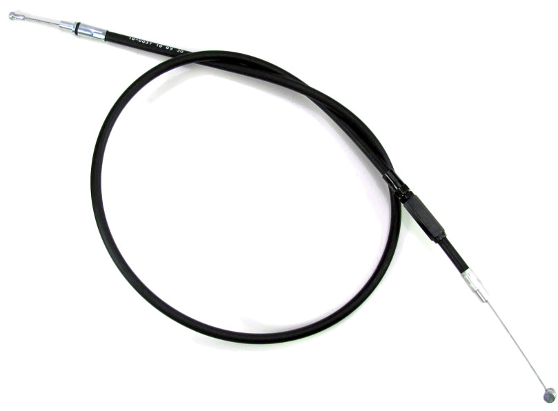 Motion Pro Black Vinyl Clutch Terminator LW Cable for hydraulic control lines, featuring durable black vinyl coating.