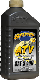 Spectro Golden ATV/UTV snow and 4-stroke engine oil 1L bottle, 5W40 synthetic motor oil for vehicles and machinery