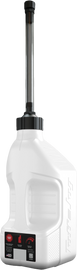 White Tuff Jug utility container with autostop spout, 2.5-gallon capacity, designed for safe liquid dispensing.