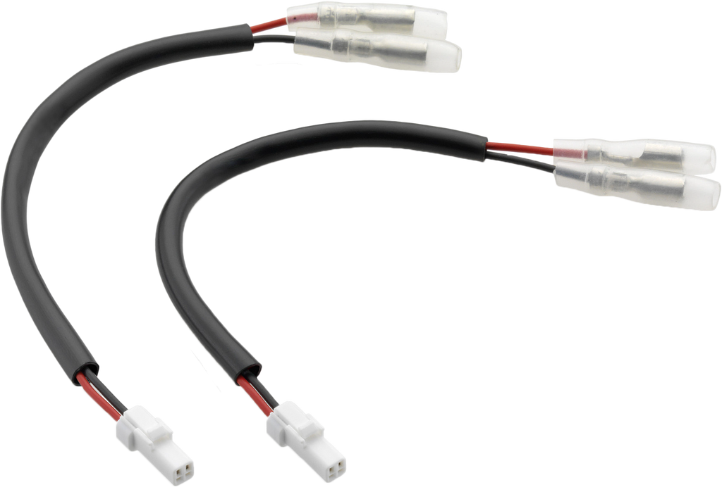 Pair of RIZOMA turn signal cable kits for motorcycle electrical systems, shown with connectors and wiring components.