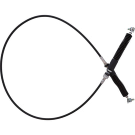 All Balls UTV shift cable with hydraulic control lines, featuring black cable and metal fittings for easy gear shifting.