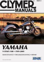 Charger l'image dans la galerie, Clymer Yamaha V-Star 27-M281 repair manual with detailed tools and guides for motorcycle maintenance and repairs.