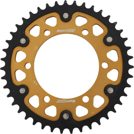 Supersprox rear stealth alloy and steel 43-tooth off-road motorcycle sprocket for Yamaha 530 Gld model.