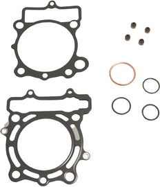 Athena Top End Gasket Kit for Kawasaki engines, includes gaskets and seals, without valve cover gasket, designed for engine repair.