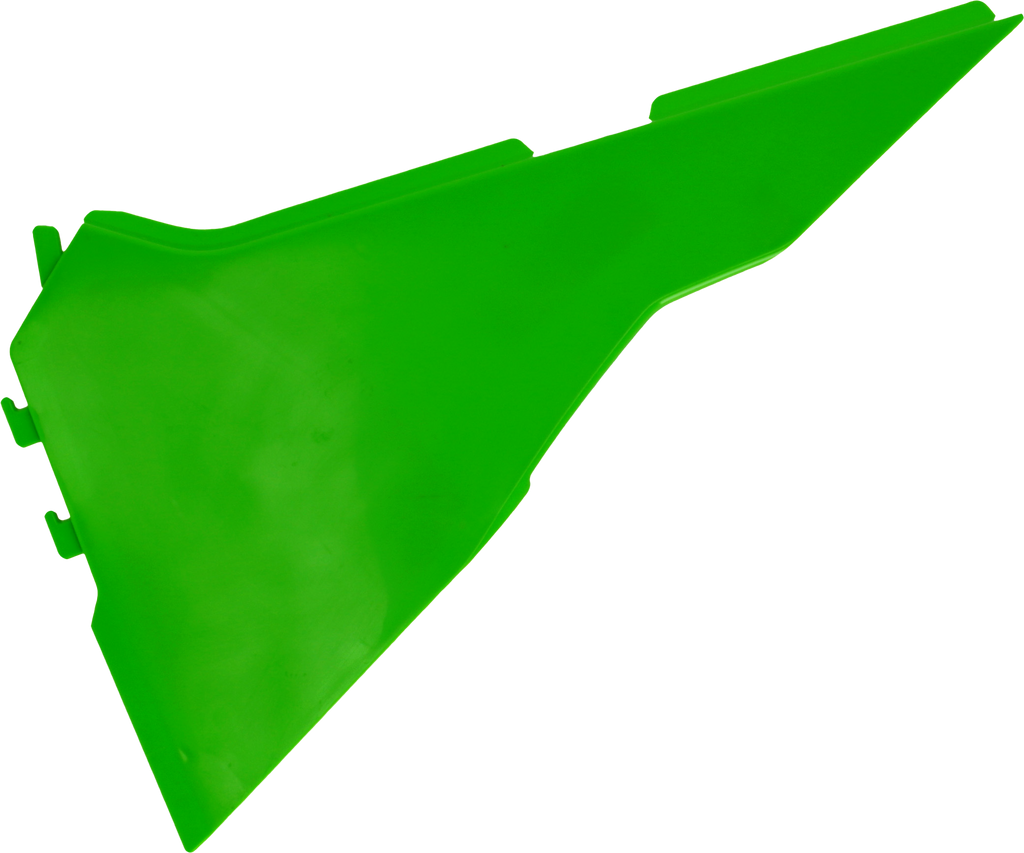Acerbis Kaw Green airbox cover for motorcycle body, with vibrant green color and Acerbis branding, designed for Kawasaki models.