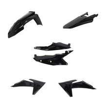 Load image into Gallery viewer, Acerbis black plastic body kit for KTM motocross bikes, including fenders and panels, with a sleek, durable design.