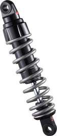 HardDrive Dyna Monotube Shock absorber 12.5-inch with rebound adjustment, standard size, showing the metal body and adjustment knob.