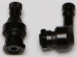 Black Competition Werkes 90/Straight Air Valve with 11.3mm diameter, designed for motorcycle or vehicle air systems.