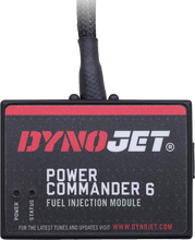 Load image into Gallery viewer, Dynojet Power Commander 6 F/I engine management controller for 2004-2005 Dyna motorcycles, with wiring and connection ports.