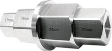 Load image into Gallery viewer, Motion Pro T-6 Hex Axle Tool used for motorcycle wheel removal, featuring a durable metal construction with a T-shaped handle.