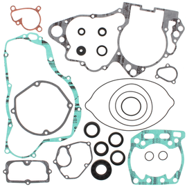 Vertex Complete Gasket Set with Oil Seals, durable gasket and seal kit for engine rebuilds, high-quality Vertex brand.