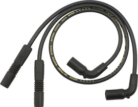 ACCEL Spiral Core Wire Set in 8.0mm black for electrical applications, featuring durable spiral design and high-quality construction.