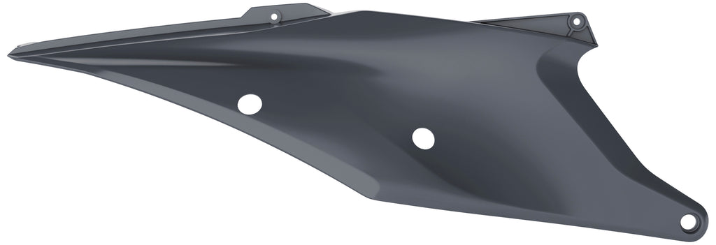 Polisport Plastics Nardo Grey side body panels for motorcycle, featuring sleek design and durable plastic construction.