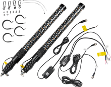 Load image into Gallery viewer, 2 Foot Rgb Led Fat Whip Pair