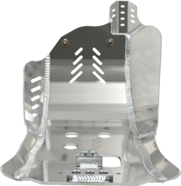 Enduro Engineering Yamaha skidplate guard with metal construction, designed to protect motorcycle frame and engine.