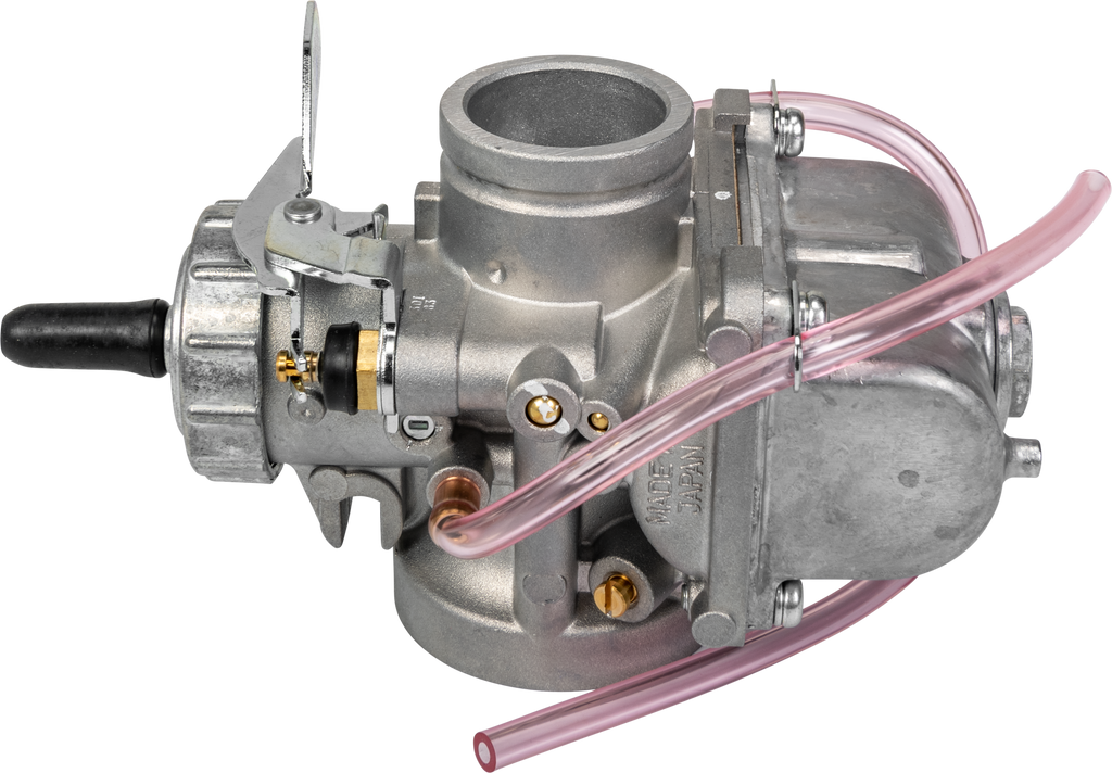 Mikuni VM round slide carburetor 30mm for motorcycle fuel system, showing the intake and throttle slide mechanism.
