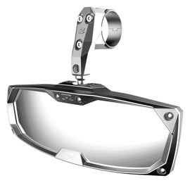 SEIZMIK Halo-Ra cast rear mirror with 1.75-inch diameter, showcasing its sturdy metal construction and reflective surface.