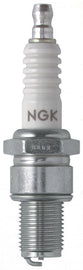 NGK Spark Plug #3630/04 2-B10EG showing metal electrode and ceramic insulator for automotive engine ignition system