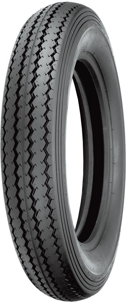 Shinko Classic 240 front motorcycle tire 100/90-19 bias ply with 63H load and speed rating, suitable for vintage bikes.