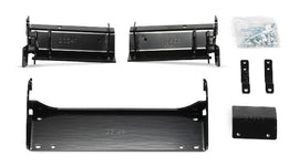 Warn front plow mounting kit with brackets, designed for secure attachment to compatible vehicles.