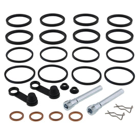 All Balls front caliper rebuild kit 44731-06a for brake system, includes seals and components, shown in the image.