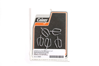 Chrome Rear Axle Spring Clips