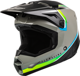 Fly Racing Kinetic Vision Helmet Grey/Black Lg 73-8650L