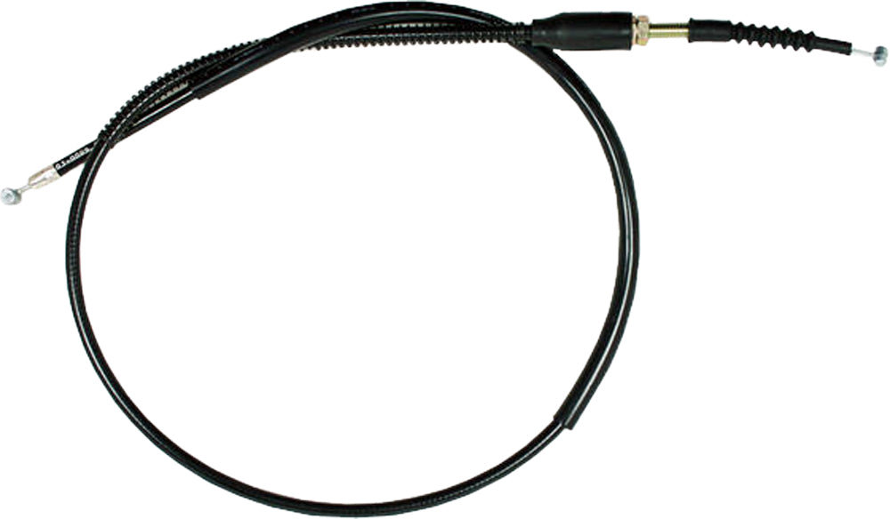Motion Pro black vinyl clutch cable 70-3009, a durable hydraulic control line with a sleek black finish for motorcycle clutch systems.