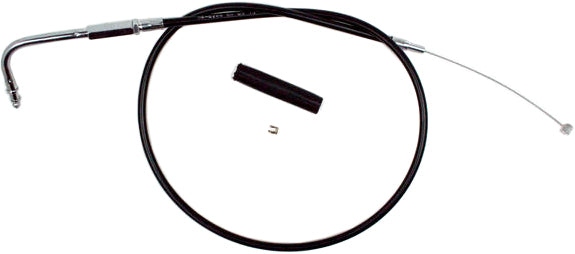Motion Pro black vinyl throttle cable 70-6266 for motorcycle or ATV control lines, showing the cable and fittings.