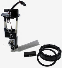 Load image into Gallery viewer, All Balls fuel pump assembly 24-71017 for intake and fuel system, showing the pump with attached hoses and connectors.