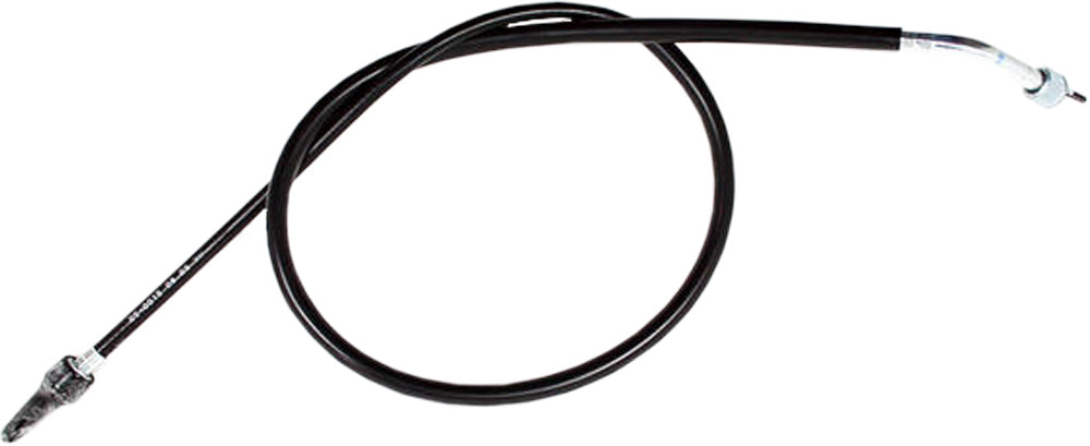 Motion Pro Black Vinyl Speedo Cable 70-5015 for motorcycle speedometer, showing a coiled black vinyl cable with metal fittings.
