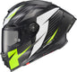 Apex Exo Warp Full Face Helmet Dilithium Blk/Whit/Hi Vis Md