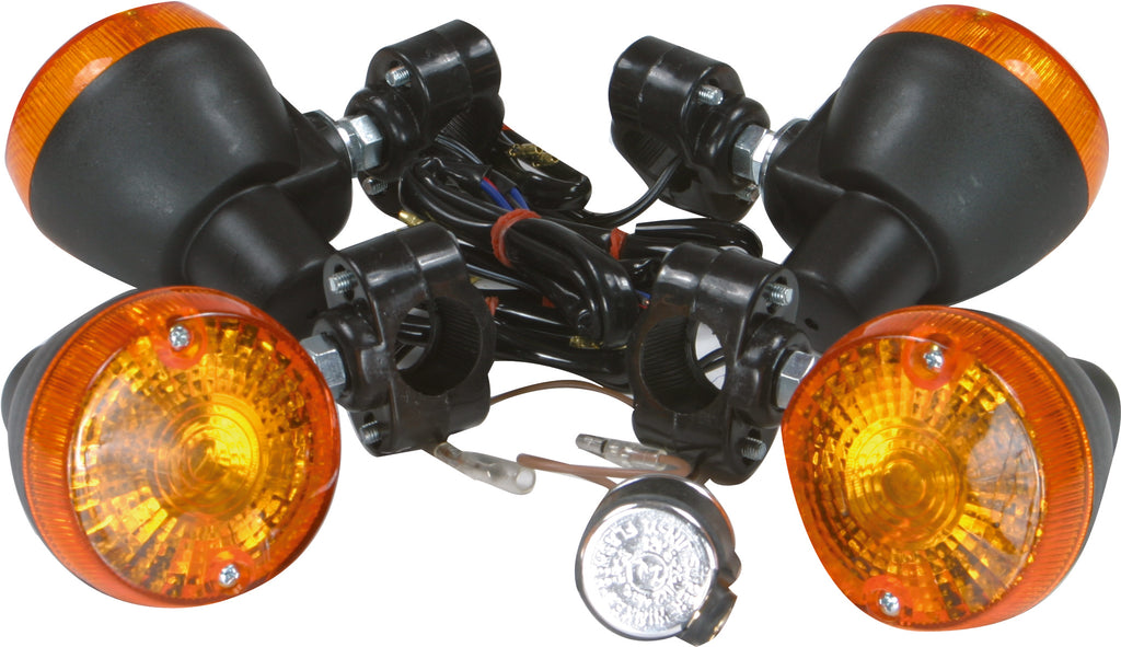 Fire Power Fire Power Turn Signal Kit 66-1505 for vehicle illumination, showing the assembled turn signal components with wiring and bulbs.