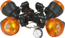 Load image into Gallery viewer, Fire Power Fire Power Turn Signal Kit 66-1505 for vehicle illumination, showing the assembled turn signal components with wiring and bulbs.