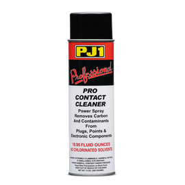 PJ1 Products professional contact cleaner in a spray bottle, 18.95 fl oz, used for cleaning electrical contacts and electronic components.