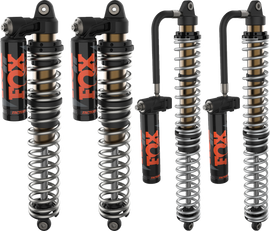 Fox Factory Race Series 2.5 RC2 Pol rear suspension shock absorber for mountain bikes, featuring a sleek black design and adjustable components.