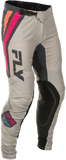 Fly Racing - Lite Vice Pants Light Grey/Pink/Coral Sz 28 - 378-73428